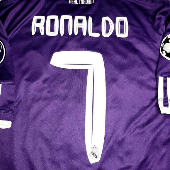 Cristiano Ronaldo Real Madrid 2010 2011 UEFA Third Soccer Jersey Shirt XL - Picture 4 of 9